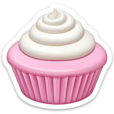 pink piping bag and white frost sticker