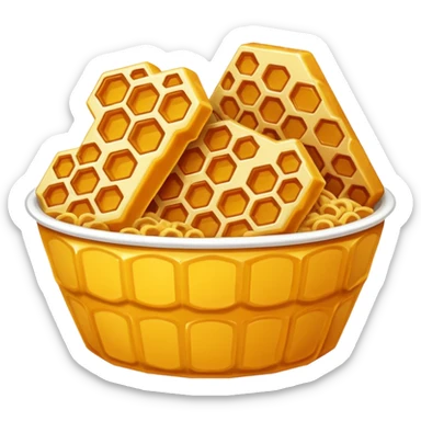 Honey comb cereal sticker