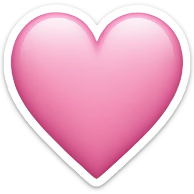 Pink heart sticker