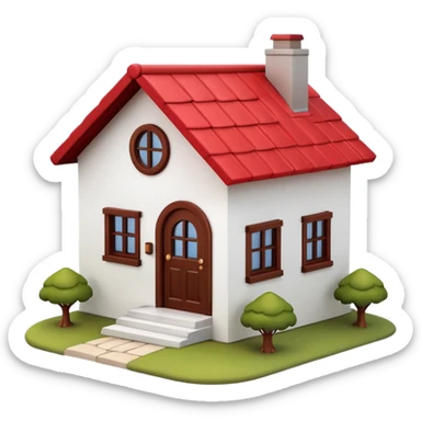 can u do simple house 3d image for my video  sticker