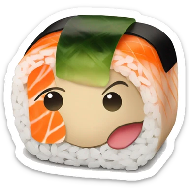 sushi roll sticker