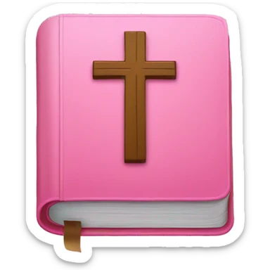 Pink bible sticker