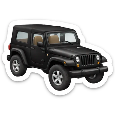car jeep black  sticker