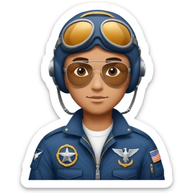 a big powerful fighter of the navy sticker