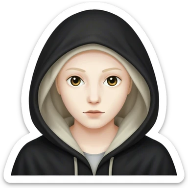 hooded dark figure  sticker