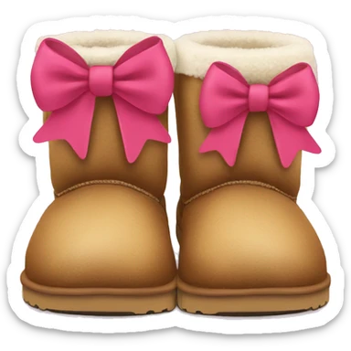 uggs with bow on them sticker