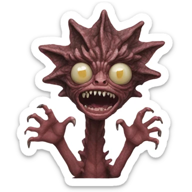 Stranger things Demogorgon sticker