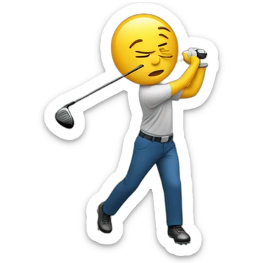 golf swing sticker