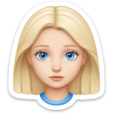 Blue eyed girl sticker