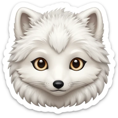 white winter & artic animal (not bear&fox)  sticker