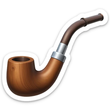 pipe en bois sticker