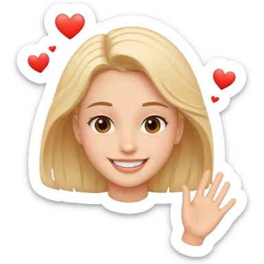 Fall in love sticker