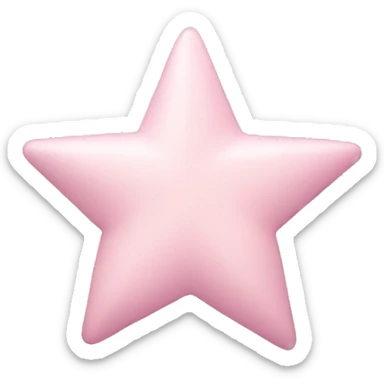 Pastel Pink star sticker