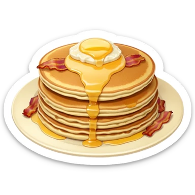 American breakfast sticker