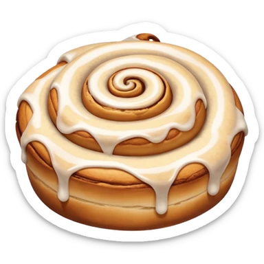 cinnamon roll bow sticker