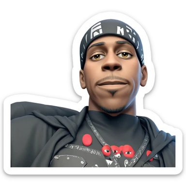 mysterious boy in black attire sticker