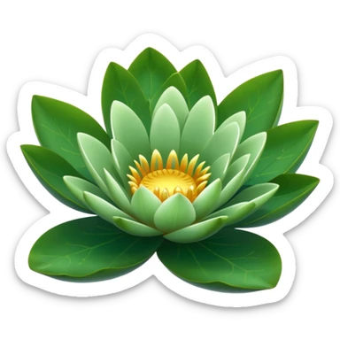 Water lily leaf (no flowers leaf only) sticker
