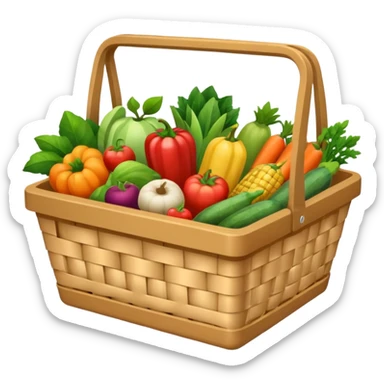 grocery basket sticker