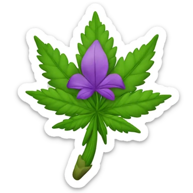 Flor de marihuana sticker