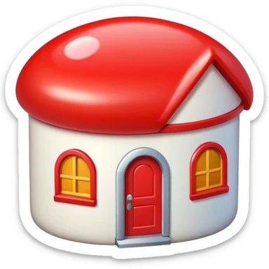 A red pill house  sticker