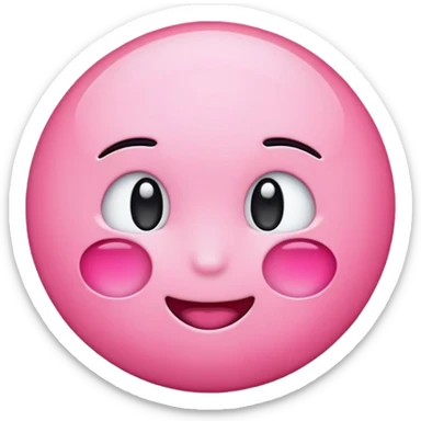 Blushed emoji sticker