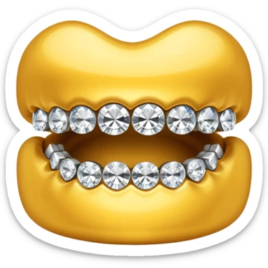 GRILLZ WITH DIAMONDS sticker