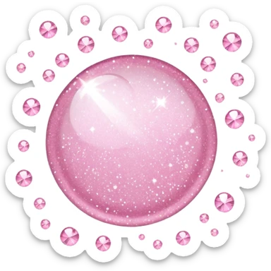 Light pink sparkles sticker