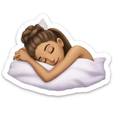Ariana Grande sleeping sticker