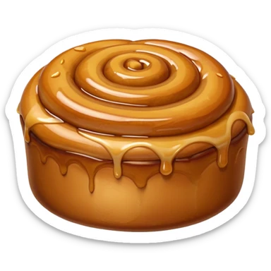 Sticky honey bun sticker