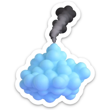 mist vapor sticker