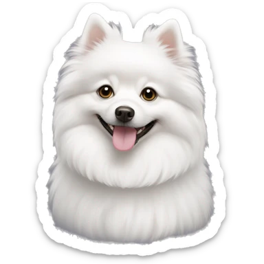White German Spitz sticker