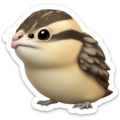 ardilla paloma sticker