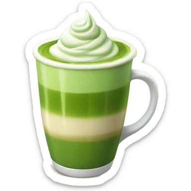 matcha latte sticker