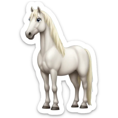 Majestic horse looking forward  sticker