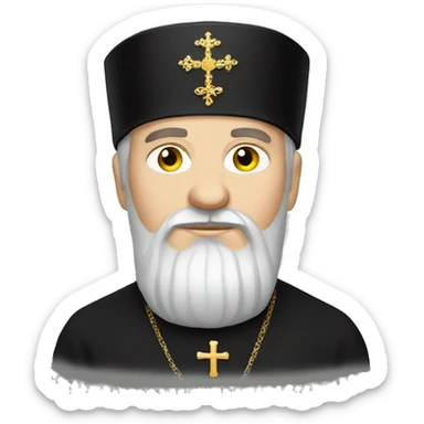 Russian orthodox priest sticker