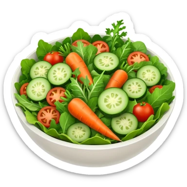 bowl of salad sticker