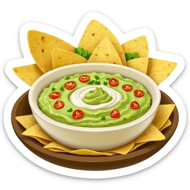 CHIPS & DIP sticker