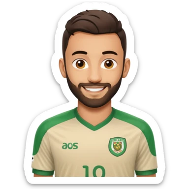 Realistic emoji of Bruno Fernandes sticker