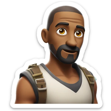 fortnite character with a quandale dingle nose sticker