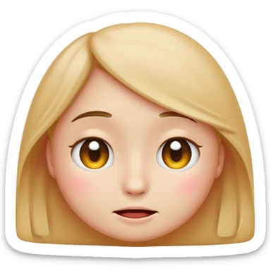 Create a shyness imoji sticker