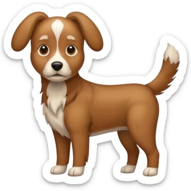 dog entire sticker