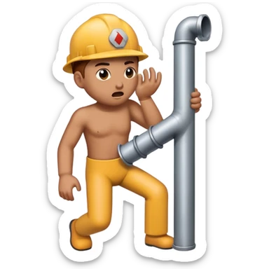 possim getting hit by a metal pipe sticker