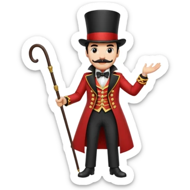 Ringmaster with Whip sticker