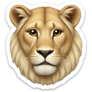 a lioness sticker