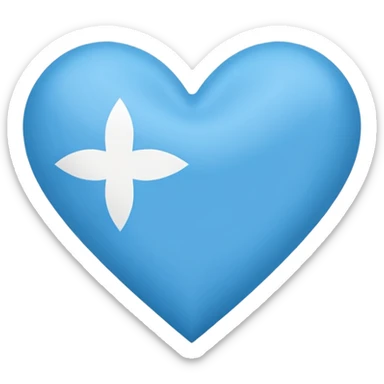 Heart flag micronesia sticker