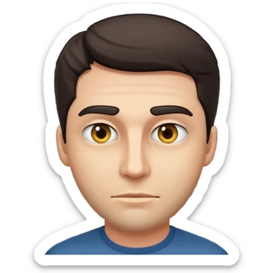 Male peeking through the blinds  sticker