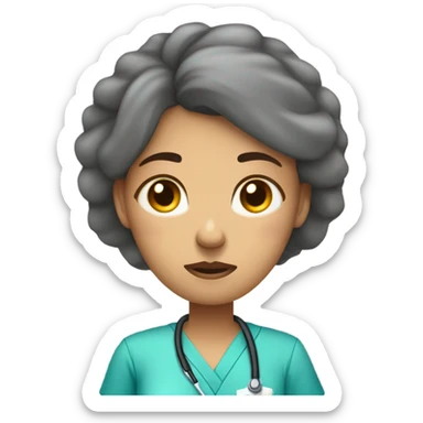 Nurse wishing to sleep sticker