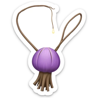 Hawaiian light purple poi sticker