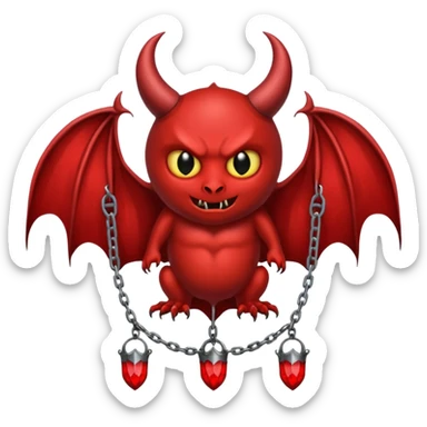 Tarot card the devil sticker