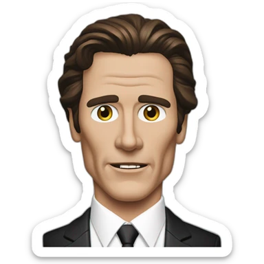 Patrick Bateman American Psycho sticker